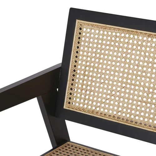 Fauteuil en bois de hêtre noir cannage en rotin Maisons Du Monde Fauteuils Fauteuil En Bois De Hêtre Noir Cannage En Rotin -Fauteuils Shop fauteuil en bois de hetre noir cannage en rotin 1000 8 7 219070 4