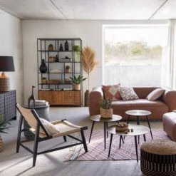 Maisons Du Monde Fauteuils Fauteuil En Bois De Manguier Noir Et Sisal -Fauteuils Shop fauteuil en bois de manguier noir et sisal 1000 2 2 225830 5