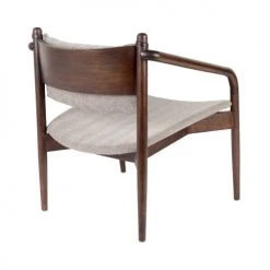 Dutchbone Fauteuils Fauteuil En Bois Et Tissu Beige -Fauteuils Shop fauteuil en bois et tissu beige 5