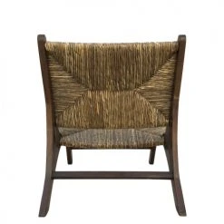 MOYCOR Fauteuils Fauteuil En Bois Marron Et Beige -Fauteuils Shop fauteuil en bois marron et beige 3