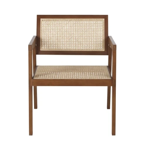 Maisons Du Monde Fauteuils Fauteuil En Chêne Et Cannage 2 Maisons Du Monde Fauteuils Fauteuil En Chêne Et Cannage – Image 2