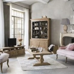 Maisons Du Monde Fauteuils Fauteuil En Coton Coloris Lin Et Chêne -Fauteuils Shop fauteuil en coton coloris lin et chene 1000 15 21 166768 9