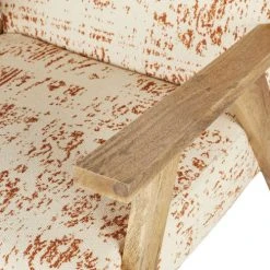 Maisons Du Monde Fauteuils Fauteuil En Coton Façon Tapisserie Multicolore Et Bois De Manguier -Fauteuils Shop fauteuil en coton facon tapisserie multicolore et bois de manguier 1000 16 33 219588 3