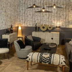 Now’s Home Fauteuils Fauteuil En Cuir De Vache Noir -Fauteuils Shop fauteuil en cuir de vache noir 3