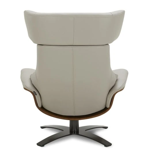 Fauteuil en cuir et chêne Naturel - Cuir Gris My New Design Fauteuils Fauteuil En Cuir Et Chêne Naturel - Cuir Gris -Fauteuils Shop fauteuil en cuir et chene naturel cuir gris 2