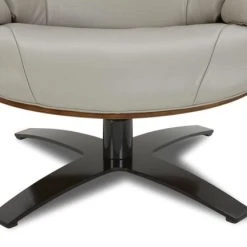 My New Design Fauteuils Fauteuil En Cuir Et Chêne Naturel - Cuir Gris 4 My New Design Fauteuils Fauteuil En Cuir Et Chêne Naturel - Cuir Gris -Fauteuils Shop fauteuil en cuir et chene naturel cuir gris 4