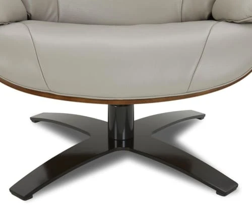 Fauteuil en cuir et chêne Naturel - Cuir Gris My New Design Fauteuils Fauteuil En Cuir Et Chêne Naturel - Cuir Gris -Fauteuils Shop fauteuil en cuir et chene naturel cuir gris 4