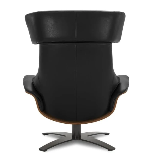 Fauteuil en cuir et chêne Naturel - Cuir Noir My New Design Fauteuils Fauteuil En Cuir Et Chêne Naturel - Cuir Noir -Fauteuils Shop fauteuil en cuir et chene naturel cuir noir 2