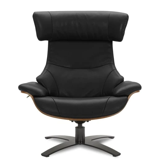 Fauteuil en cuir et chêne Naturel - Cuir Noir My New Design Fauteuils Fauteuil En Cuir Et Chêne Naturel - Cuir Noir -Fauteuils Shop fauteuil en cuir et chene naturel cuir noir 4