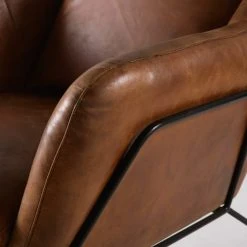 Maisons Du Monde Fauteuils Fauteuil En Cuir Marron -Fauteuils Shop fauteuil en cuir marron 1000 6 1 175973 3