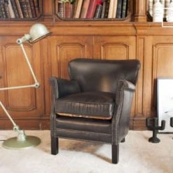 PIB Fauteuils Fauteuil En Cuir Marron -Fauteuils Shop fauteuil en cuir marron 2