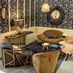 Now’s Home Fauteuils Fauteuil En Cuir Matelassé Noir Structure En Inox Cuivré 3 Now’s Home Fauteuils Fauteuil En Cuir Matelassé Noir Structure En Inox Cuivré -Fauteuils Shop fauteuil en cuir matelasse noir structure en inox cuivre 3