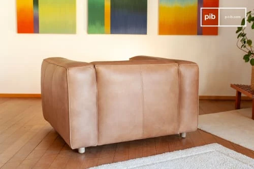 Fauteuil en cuir pleine fleur marron PIB Fauteuils Fauteuil En Cuir Pleine Fleur Marron -Fauteuils Shop fauteuil en cuir pleine fleur marron 2