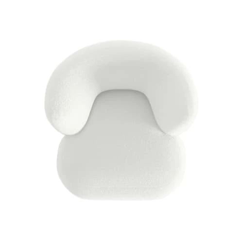 Fauteuil en laine bouclée écrue Potiron Paris Fauteuils Fauteuil En Laine Bouclée écrue -Fauteuils Shop fauteuil en laine bouclee ecrue 3