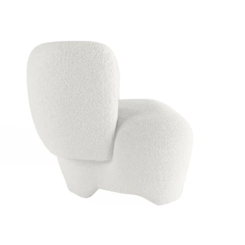 Fauteuil en laine bouclée écrue Potiron Paris Fauteuils Fauteuil En Laine Bouclée écrue -Fauteuils Shop fauteuil en laine bouclee ecrue 4