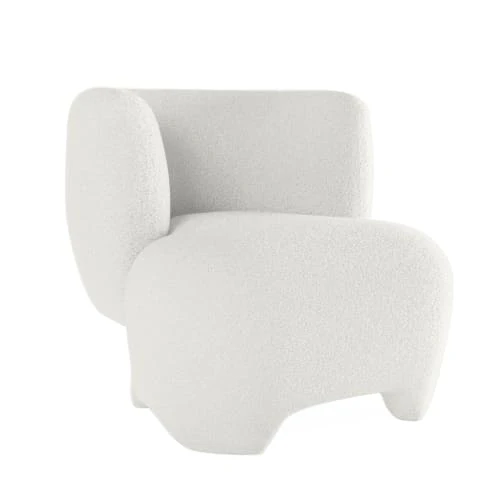 Fauteuil en laine bouclée écrue Potiron Paris Fauteuils Fauteuil En Laine Bouclée écrue -Fauteuils Shop fauteuil en laine bouclee ecrue