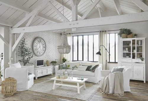 Fauteuil en lin froissé blanc Maisons Du Monde Fauteuils Fauteuil En Lin Froissé Blanc -Fauteuils Shop fauteuil en lin froisse blanc 1000 5 15 201489 4