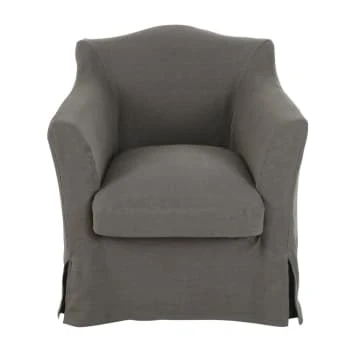 Fauteuil en lin ivoire effet vieilli Maisons Du Monde Fauteuils Fauteuil En Lin Ivoire Effet Vieilli -Fauteuils Shop fauteuil en lin gris effet vieilli anaelle 1000 12 14 201734 1