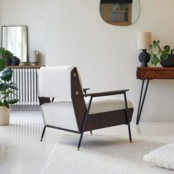 Tikamoon Fauteuils Fauteuil En Mindi Et Tissu -Fauteuils Shop fauteuil en mindi et tissu 3