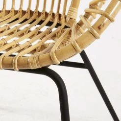 Maisons Du Monde Fauteuils Et Poufs Enfant Fauteuil En Rotin Et Métal Noir -Fauteuils Shop fauteuil en rotin et metal noir 1000 12 30 181045 3