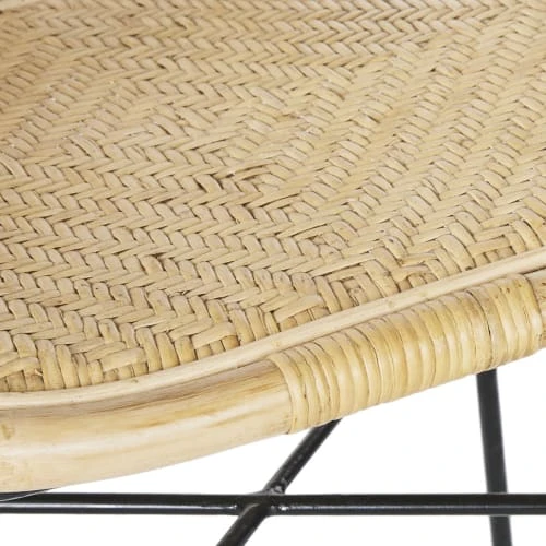 Fauteuil en rotin et métal noir Maisons Du Monde Fauteuils Fauteuil En Rotin Et Métal Noir -Fauteuils Shop fauteuil en rotin et metal noir 1000 14 15 222153 4