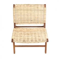 HYDILE Fauteuils Fauteuil En Rotin Et Teck -Fauteuils Shop fauteuil en rotin et teck 3