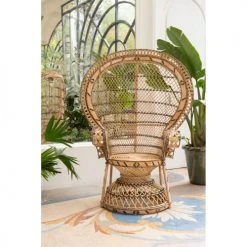 Kok Maison Fauteuils Fauteuil En Rotin Marron Clair -Fauteuils Shop fauteuil en rotin marron clair 1