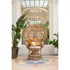 Kok Maison Fauteuils Fauteuil En Rotin Marron Clair -Fauteuils Shop fauteuil en rotin marron clair 2