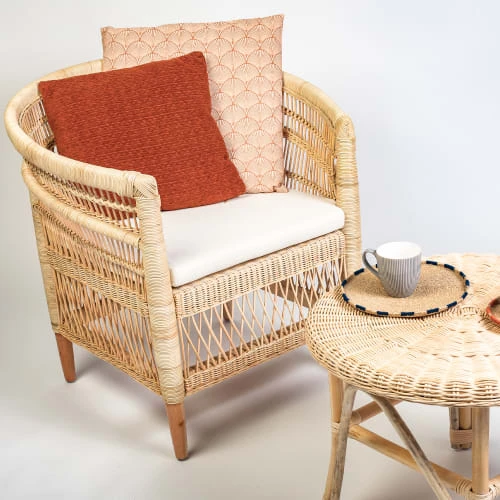 Fauteuil en rotin naturel et pieds en teck HYDILE Fauteuils Fauteuil En Rotin Naturel Et Pieds En Teck -Fauteuils Shop fauteuil en rotin naturel et pieds en teck 1