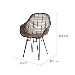 Rendez Vous Déco Fauteuils Fauteuil En Rotin Naturel Foncé -Fauteuils Shop fauteuil en rotin naturel fonce 3