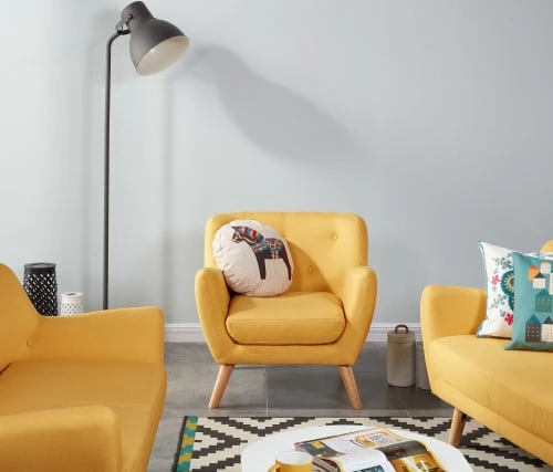 Fauteuil en tissu 1 place jaune Baita Fauteuils Fauteuil En Tissu 1 Place Jaune -Fauteuils Shop fauteuil en tissu 1 place jaune 1