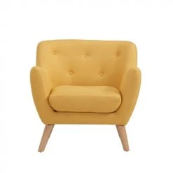 Baita Fauteuils Fauteuil En Tissu 1 Place Jaune