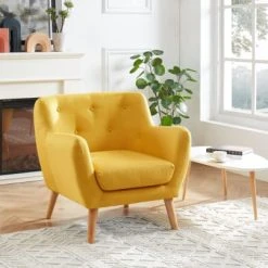 Baita Fauteuils Fauteuil En Tissu 1 Place Jaune 3 Baita Fauteuils Fauteuil En Tissu 1 Place Jaune -Fauteuils Shop fauteuil en tissu 1 place jaune 3