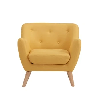 Fauteuil en tissu 1 place jaune Baita Fauteuils Fauteuil En Tissu 1 Place Jaune -Fauteuils Shop fauteuil en tissu 1 place jaune 5