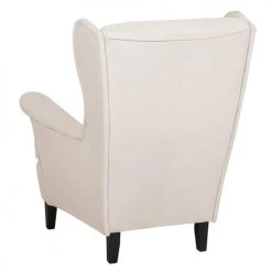 Beliani Fauteuils Fauteuil En Tissu Beige Clair -Fauteuils Shop fauteuil en tissu beige clair 4