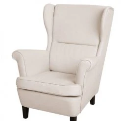 Beliani Fauteuils Fauteuil En Tissu Beige Clair -Fauteuils Shop fauteuil en tissu beige clair 5