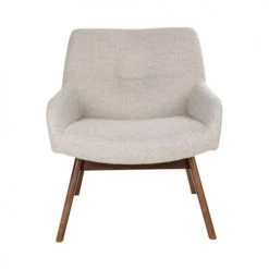 House Nordic Fauteuils Fauteuil En Tissu Et Pieds En Bois Naturel Ecru -Fauteuils Shop fauteuil en tissu et pieds en bois naturel ecru 2