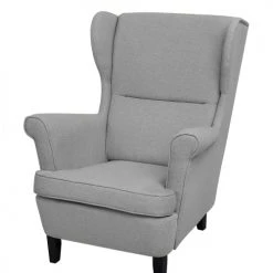 Beliani Fauteuils Fauteuil En Tissu Gris -Fauteuils Shop fauteuil en tissu gris 11