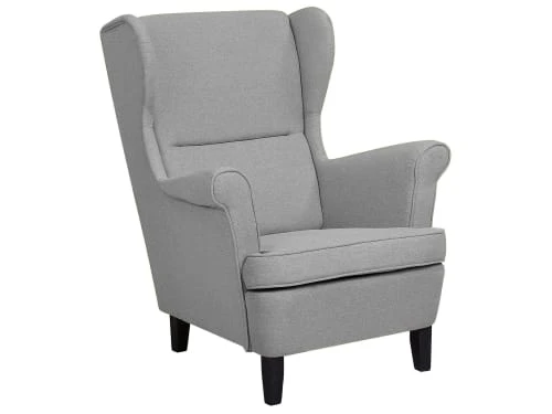 Beliani Fauteuils Fauteuil En Tissu Gris -Fauteuils Shop fauteuil en tissu gris 6