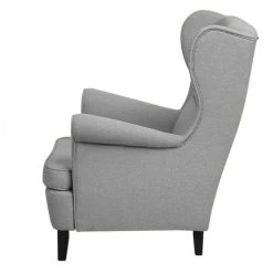 Beliani Fauteuils Fauteuil En Tissu Gris -Fauteuils Shop fauteuil en tissu gris 9