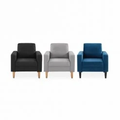 Alice's Garden Fauteuils Fauteuil En Tissu Gris Clair 2 Alice's Garden Fauteuils Fauteuil En Tissu Gris Clair -Fauteuils Shop fauteuil en tissu gris clair 2