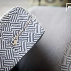 PIB Fauteuils Fauteuil En Tissu Gris Et Bleu -Fauteuils Shop fauteuil en tissu gris et bleu 5