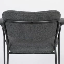White Label Fauteuils Fauteuil En Tissu Gris Foncé -Fauteuils Shop fauteuil en tissu gris fonce 10
