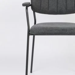 White Label Fauteuils Fauteuil En Tissu Gris Foncé -Fauteuils Shop fauteuil en tissu gris fonce 8