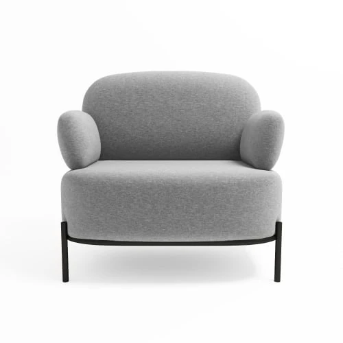 Fauteuil en tissu gris foncé Potiron Paris Fauteuils Fauteuil En Tissu Gris Foncé -Fauteuils Shop fauteuil en tissu gris fonce