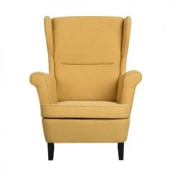 Beliani Fauteuils Fauteuil En Tissu Jaune -Fauteuils Shop fauteuil en tissu jaune 14