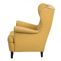 Beliani Fauteuils Fauteuil En Tissu Jaune -Fauteuils Shop fauteuil en tissu jaune 15