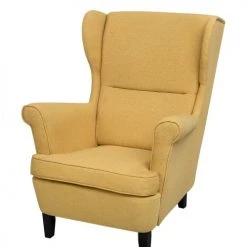 Beliani Fauteuils Fauteuil En Tissu Jaune -Fauteuils Shop fauteuil en tissu jaune 17