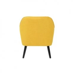Beliani Fauteuils Fauteuil En Tissu Jaune -Fauteuils Shop fauteuil en tissu jaune 5