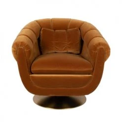 Dutchbone Fauteuils Fauteuil En Tissu Marron -Fauteuils Shop fauteuil en tissu marron 4